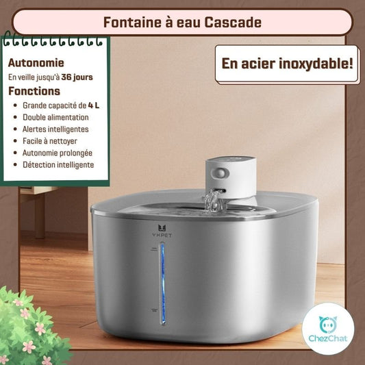 Fontaine à eau Cascade pour chat
