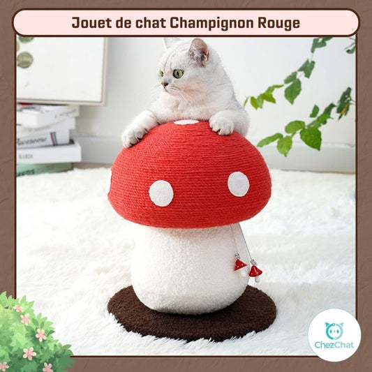 Jouet de chat Champignon Rouge - Chez chat